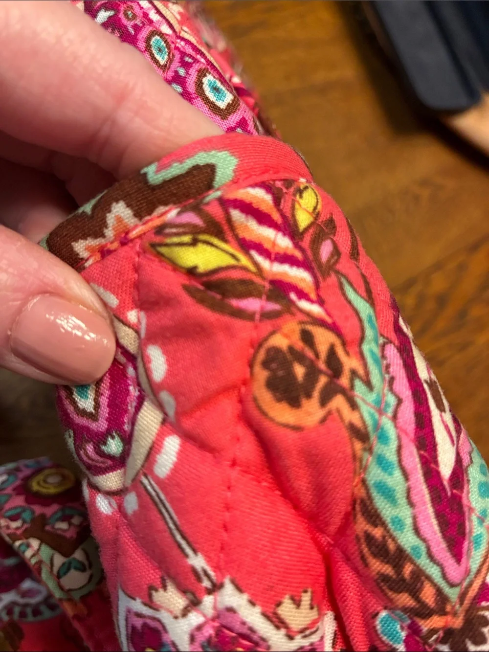 Vera Bradley Call Me Coral Quilted Floral Print Women's Backpack